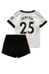 Fotbalové Dres Manchester United Jadon Sancho #25 Dětské Venkovní Oblečení 2022-23 Krátký Rukáv (+ trenýrky)